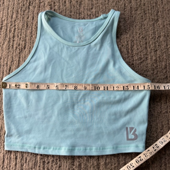 BuffBunny Teal Cropped Tank - Picture 7 of 8